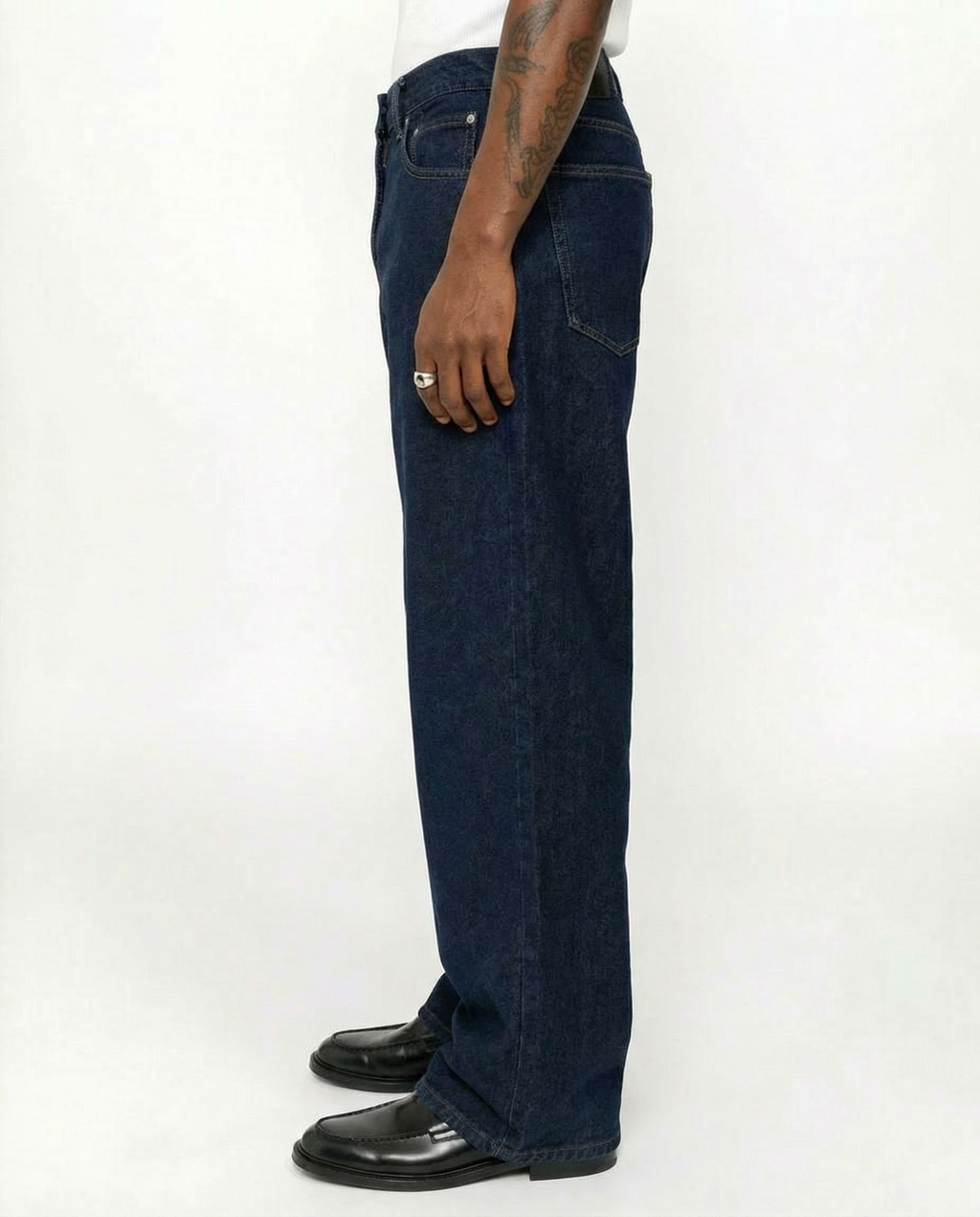 RAW NAVY BLUE DENIM