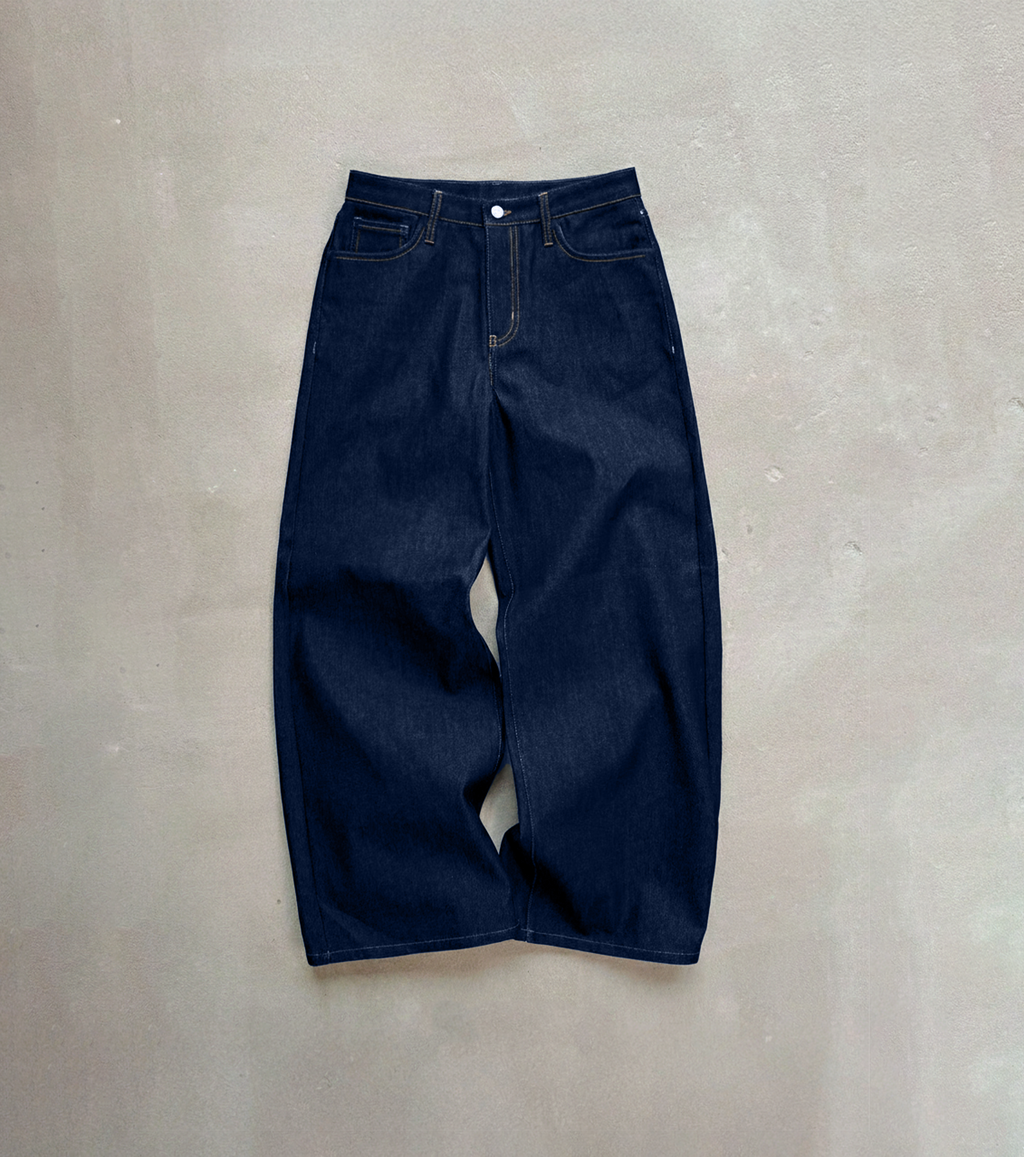 RAW NAVY BLUE DENIM